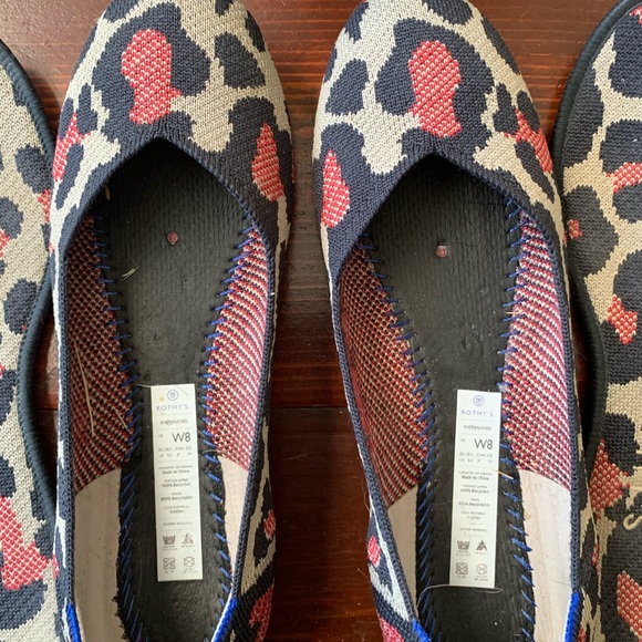 Retired Red ❤️ Leopard 🐆 Rothys GUC - Picture 2 of 5